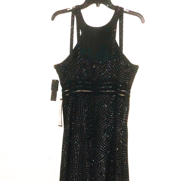 Black formal halter dress - Picture 2 of 3